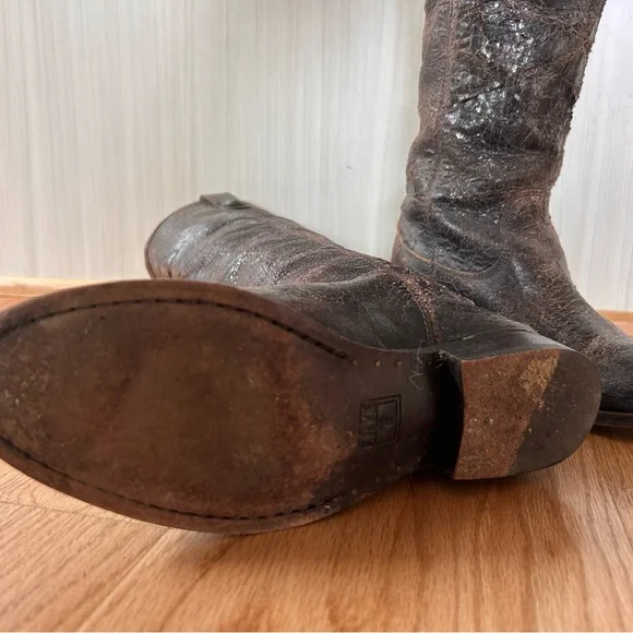 Frye Brown Leather Tall Boots - Picture 3 of 5
